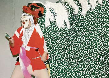 大場沢獅子舞（獅子舞の見せ場大場沢会館にて）